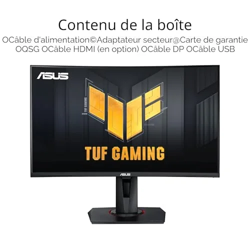ASUS TUF Gaming VG27VQM 27" 240 Hz VA incurvé - vue 7