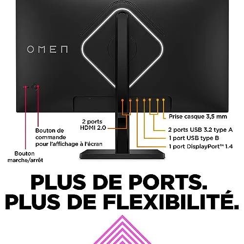 HP OMEN 27qs 27" QHD 240 Hz IPS - vue 5