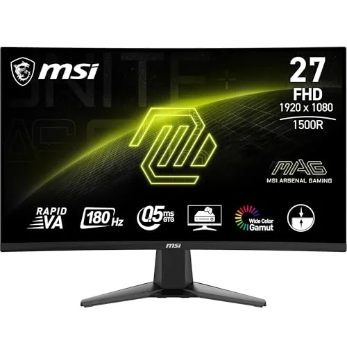 MSI MAG 27C6F 27" FHD 180 Hz incurvé