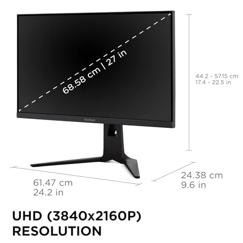 ViewSonic XG275D1-4K 27" 4K 160 Hz IPS - vue 3