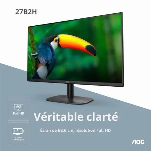 AOC 27B2H/EU 27" IPS 75 Hz Full HD - vue 2