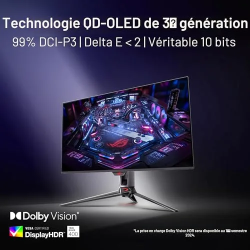 ASUS ROG Swift OLED PG32UCDMZ 31,5" 4K QD-OLED 240 Hz - vue 2