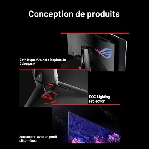 ASUS ROG Swift OLED PG32UCDMZ 31,5" 4K QD-OLED 240 Hz - vue 3