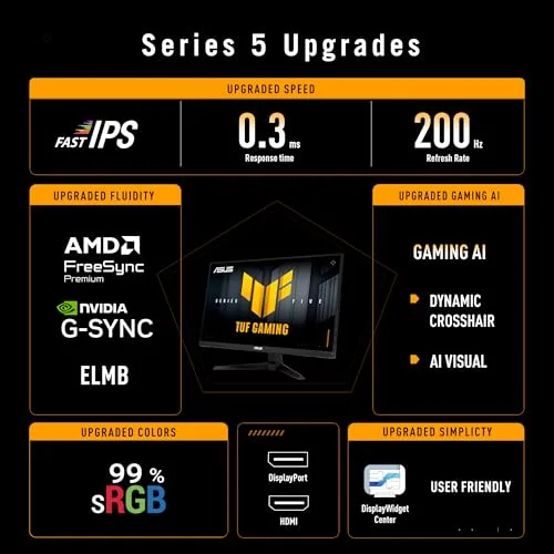 ASUS TUF Gaming VG249Q5A 23,8" Fast IPS 200 Hz - vue 2