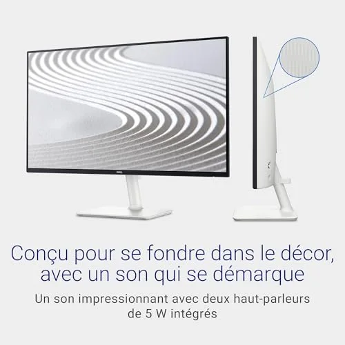 Dell S2425H 24" IPS 100 Hz haut-parleurs intégrés - vue 3