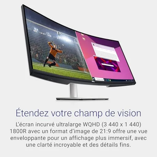 Dell S3423DWC 34" incurvé WQHD USB-C - vue 2