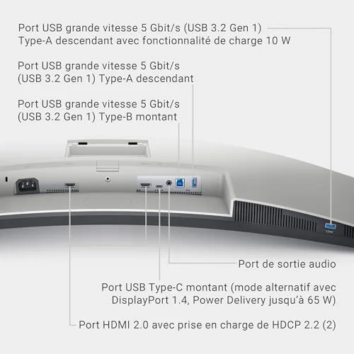 Dell S3423DWC 34" incurvé WQHD USB-C - vue 7