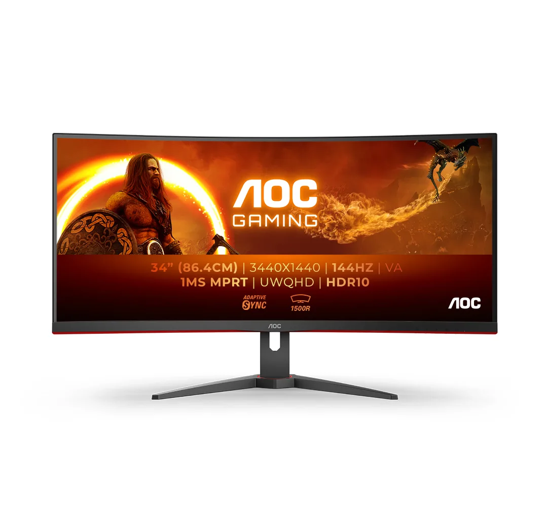 Écran PC AOC CU34G2XE/BK 34" UWQHD 144 Hz incurvé