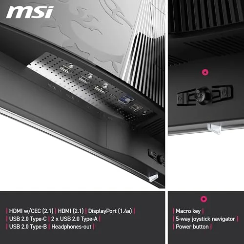 MSI MPG 321CURX QD-OLED 31,5" UHD 240 Hz - vue 6