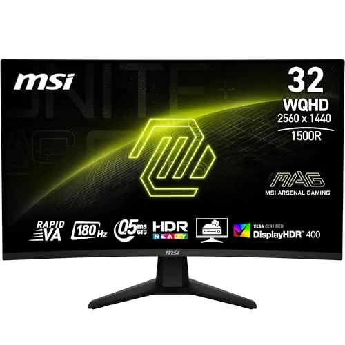 MSI MAG 32CQ6F 32" QHD 180 Hz Rapid VA