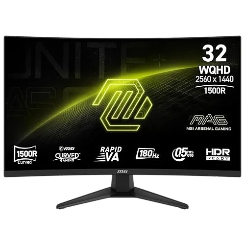 MSI MAG 321CQF E18 32" QHD 180 Hz Rapid VA
