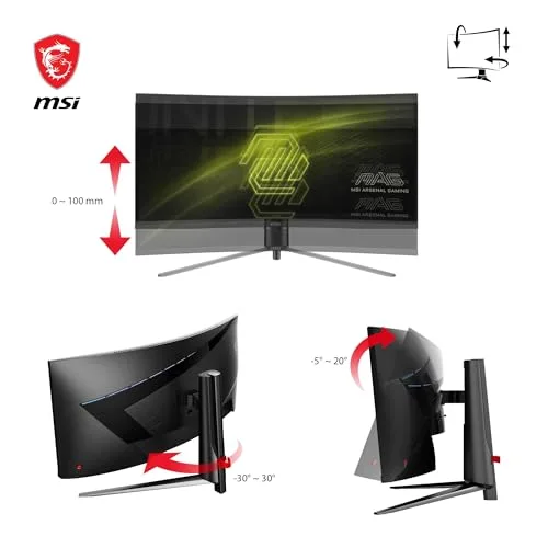 MSI MAG 345CQR 34" UWQHD 180 Hz - vue 5