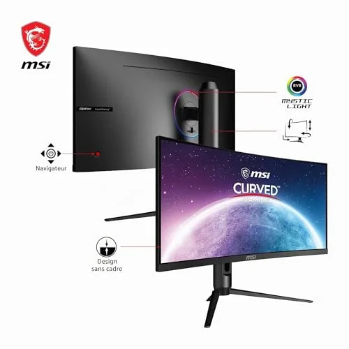 MSI Optix MAG301CR2 30" WFHD 200 Hz VA incurvé - vue 3