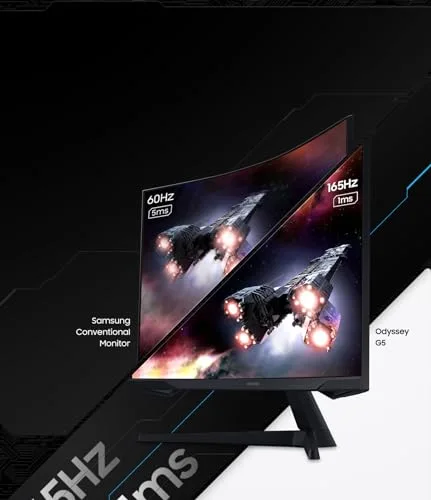 Samsung Odyssey G5 G55C 27" QHD 165 Hz VA incurvé - vue 7