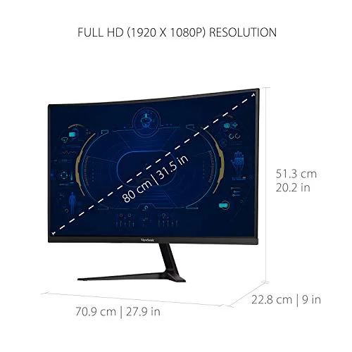 ViewSonic VX3218-PC-MHD 32" incurvé 180 Hz FHD - vue 6
