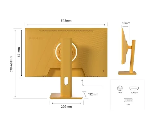 JAPANNEXT JN-IPS238G120F-HSP-YE 23,8" IPS 120 Hz - vue 3