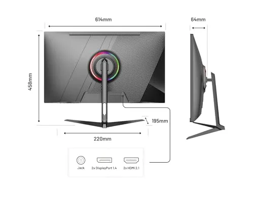 JAPANNEXT JN-IPS27G1632UF 27" 4K 160 Hz - vue 3