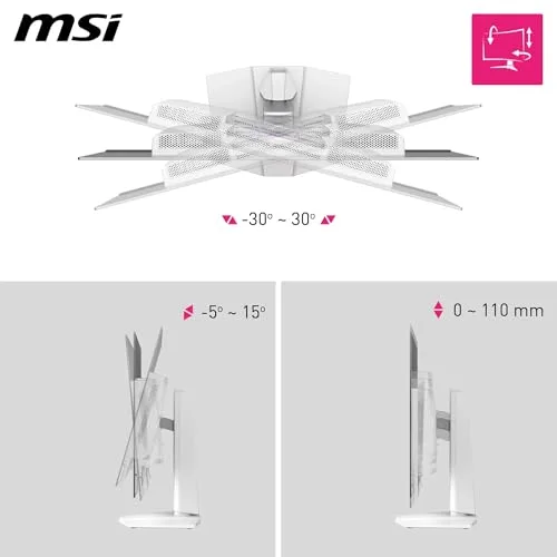 MSI MPG 321URXW QD-OLED 32" 4K 240 Hz - vue 4