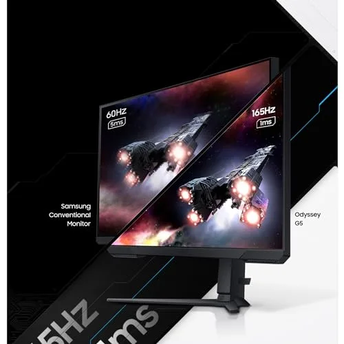 Samsung Odyssey G5 S27CG510EU 27" QHD 165 Hz VA - vue 5