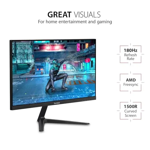 ViewSonic VX2418C 24" VA 165 Hz incurvé - vue 2