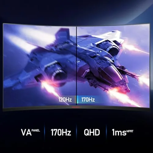 KOORUI GA01 31,5" QHD 170 Hz incurvé - vue 3