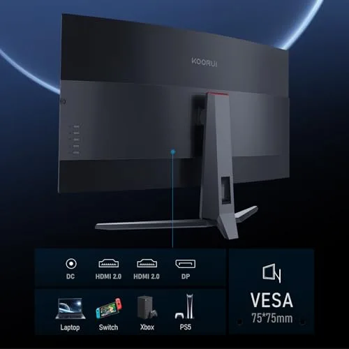KOORUI GA01 31,5" QHD 170 Hz incurvé - vue 5