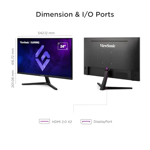ViewSonic VX24G1-HD 24" IPS 180 Hz - vue 7