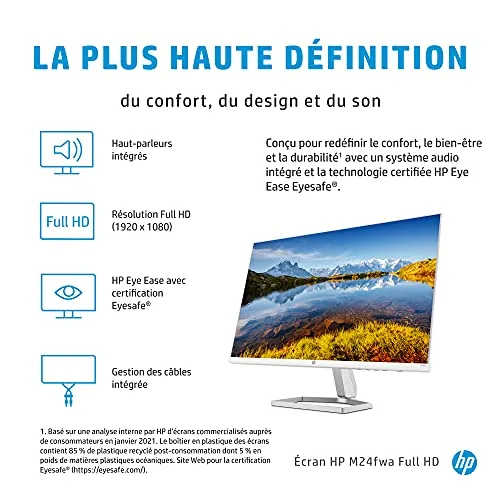 HP M22f 21,5" FHD IPS 75 Hz - vue 2