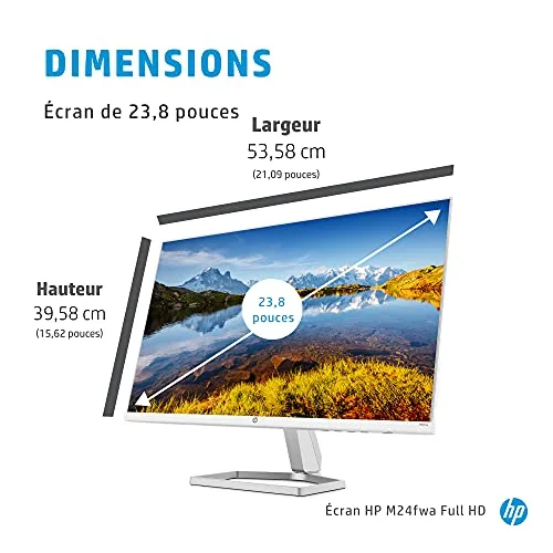 HP M22f 21,5" FHD IPS 75 Hz - vue 3