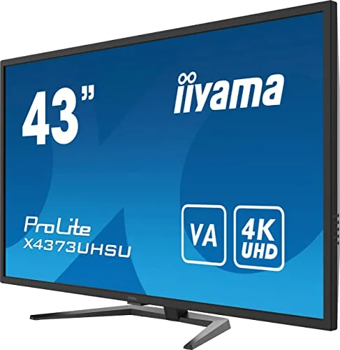 Iiyama ProLite X4373UHSU-B1 43" VA 4K 60 Hz - vue 3