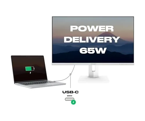 JAPANNEXT JN-IPS27UHDR-C65W-HSP-W 27" 4K IPS USB-C - vue 4