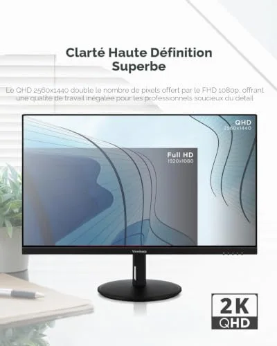 ViewSonic VG2709-2K-MHD-2 27" QHD IPS 100 Hz - vue 4