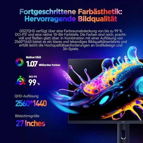 HKC GS27QHS 27 pouces OLED - vue 4