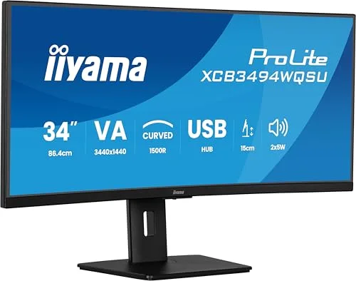 Ecran iiyama ProLite XCB3494WQSU-B1 34 pouces