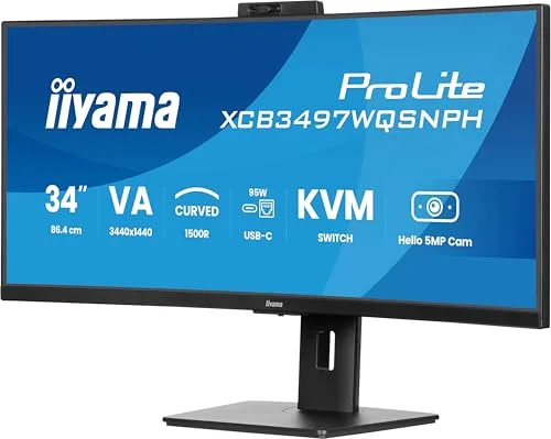 iiyama ProLite XCB3497WQSNPH-B1 34 pouces - vue 2
