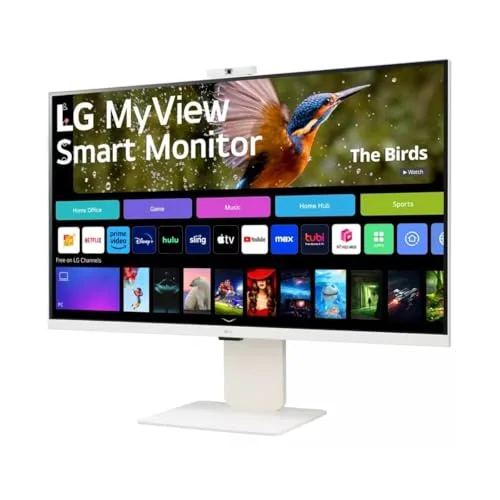 LG 32SR85U-W 32" 4K UHD IPS Smart Monitor - vue 3