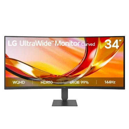 LG Moniteur WQHD incurvé LG UltraWide™ 34"" 144 Hz HDR 10 avec sRGB 99 % -  34U620B-B