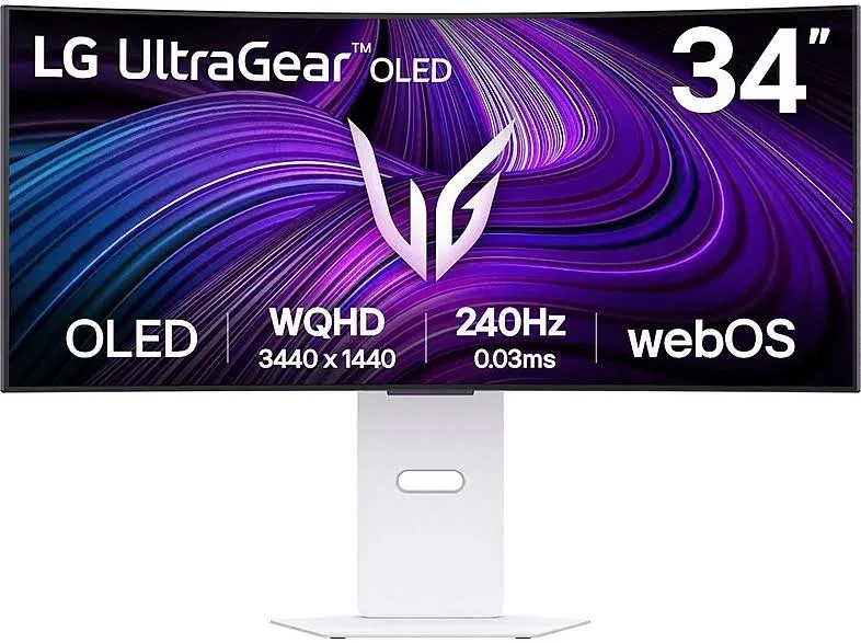 LG UltraGear OLED 34GX90SA-W 34 pouces - vue 1