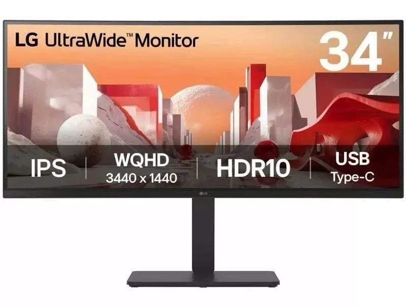 LG UltraWide 34BA75QE-B 34 pouces - vue 1