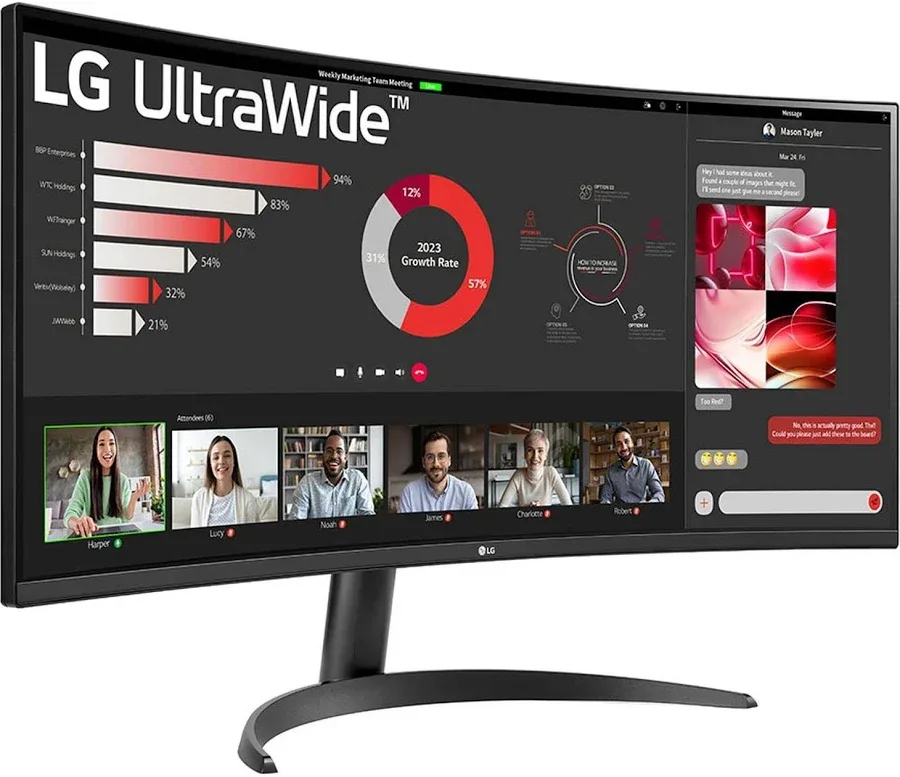 LG UltraWide 34WR50QK-B 34 pouces - vue 2