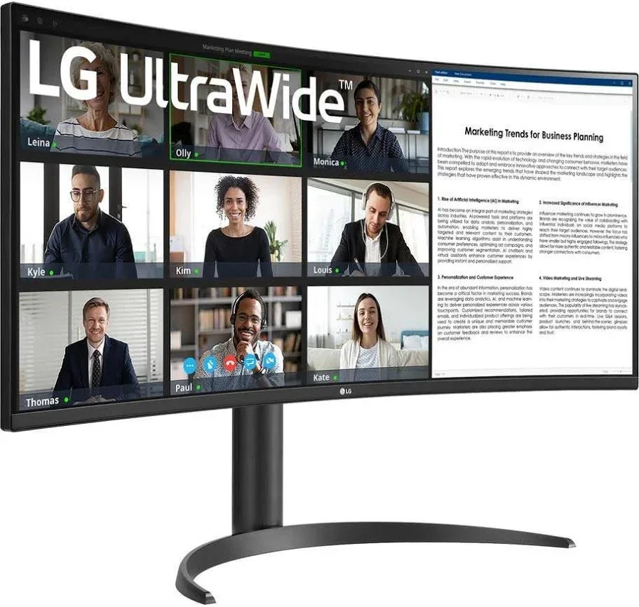 LG UltraWide 34WR55QK-B 34 pouces - vue 2