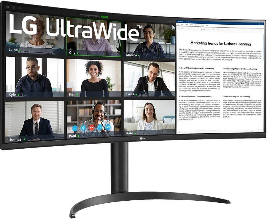 LG UltraWide 34WR55QK-B 34 pouces - vue 1