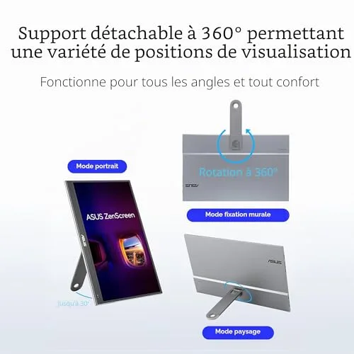 ASUS ZenScreen OLED MQ16AHE 15,6" FHD OLED 60 Hz - vue 2