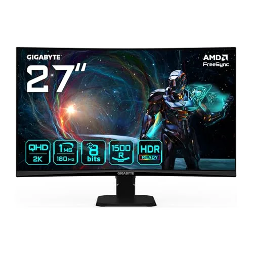 Gigabyte GS27QCA 27" QHD 180 Hz incurvé