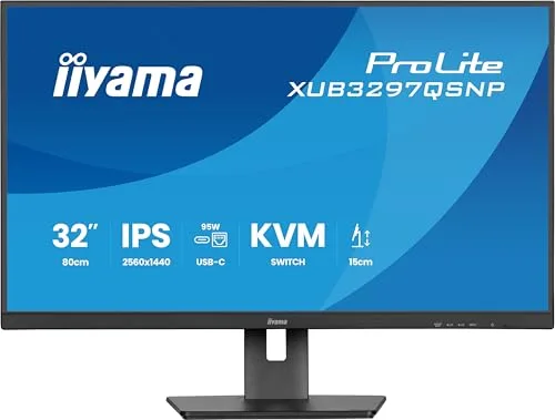 iiyama ProLite XUB3297QSNP-B1 32" QHD IPS USB-C