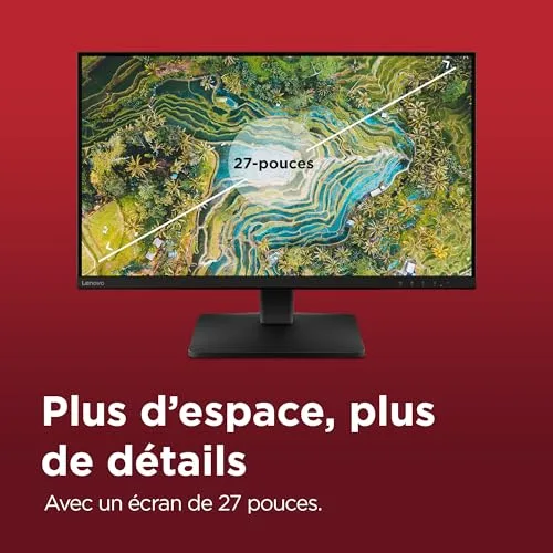 Lenovo L27qe 27" QHD IPS 100 Hz - vue 2