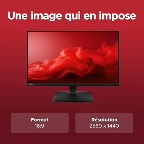 Lenovo L27qe 27" QHD IPS 100 Hz - vue 8
