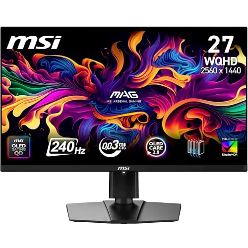 Ecran MSI MAG 271QP QD-OLED 26,5 pouces