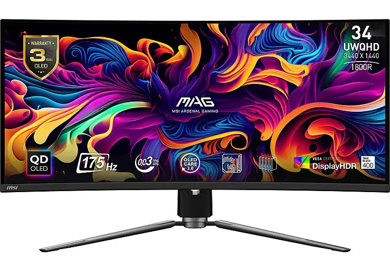 MSI MAG 341CQP 34 pouces OLED - vue 1