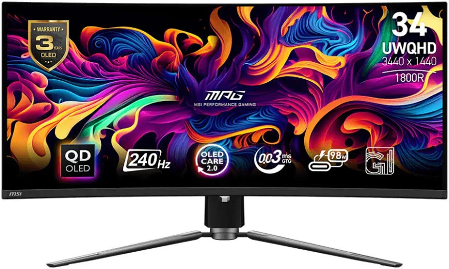 MSI MPG 341CQPX 34 pouces OLED - vue 1